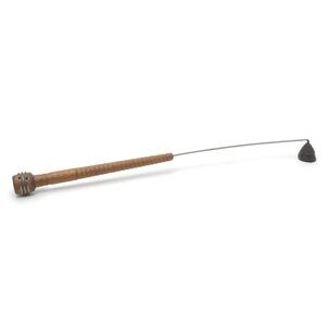 Vintage Wood Metal Candle Snuffer Long Handle Retro Lighting Brown Black